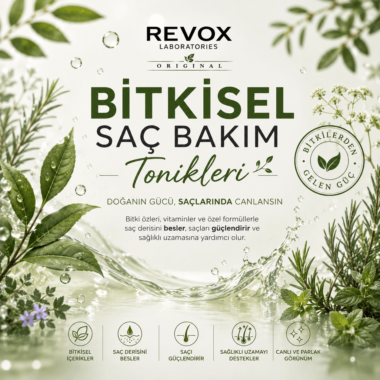 Bitkisel Saç Tonikleri ve Serumlar