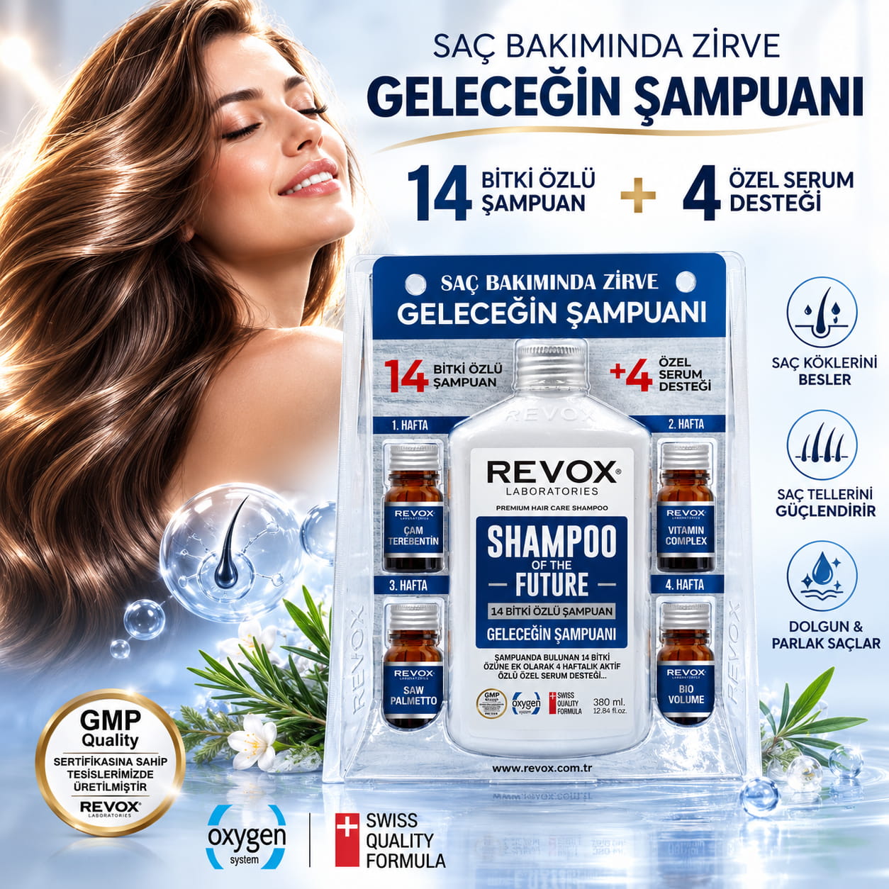 Geleceğin Şampuanı Özel Destek Serumlu Saç Bakım Seti