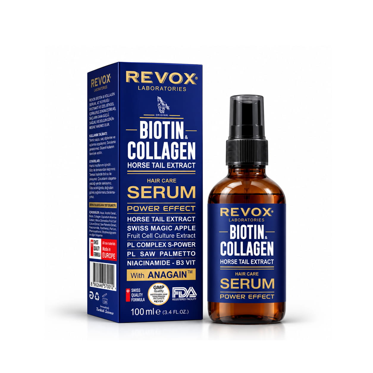 Biotin & Collagen + At Kuyruğu Bitki Özlü Saç Bakım Serumu